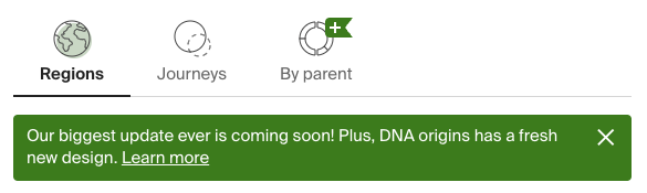The team at <a href="/Ancestry/">Ancestry</a> is looking forward to launching our largest #AncestryDNA ethnicity update ever for customers! Coming soon!
