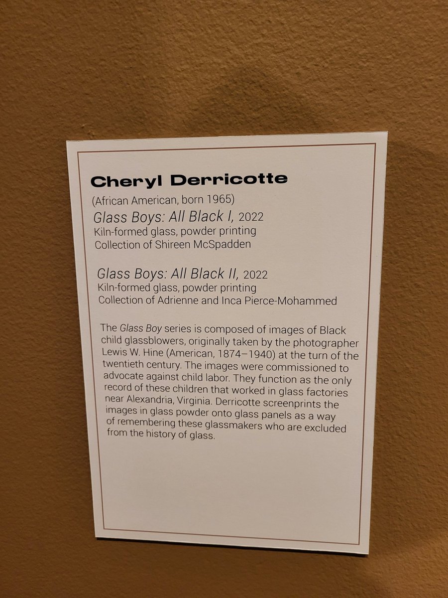 Ritterton's tweet photo. #CherylDerricotte brings home the history, now lost, of the Alexandria VA glass plants and the black child workers.
#TwoWayMirror https://t.co/JFQwKxhyUM