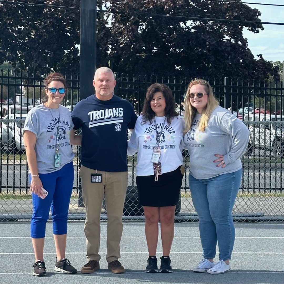 CASDNews's tweet photo. CASD held the second annual Trojan Walk fundraiser Thursday, September 19, benefitting the district’s special education programs. More than 140 students, administrators, faculty and staff participated in the walk, raising a total of $2,052. Read more: https://t.co/u3DfoPO8Fo https://t.co/tFT3w0gnXt