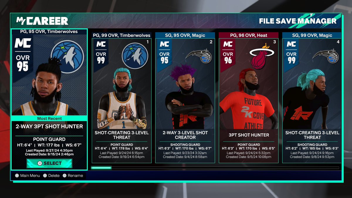 Selling my starter 5 account. Got all type of guards. HMU pls