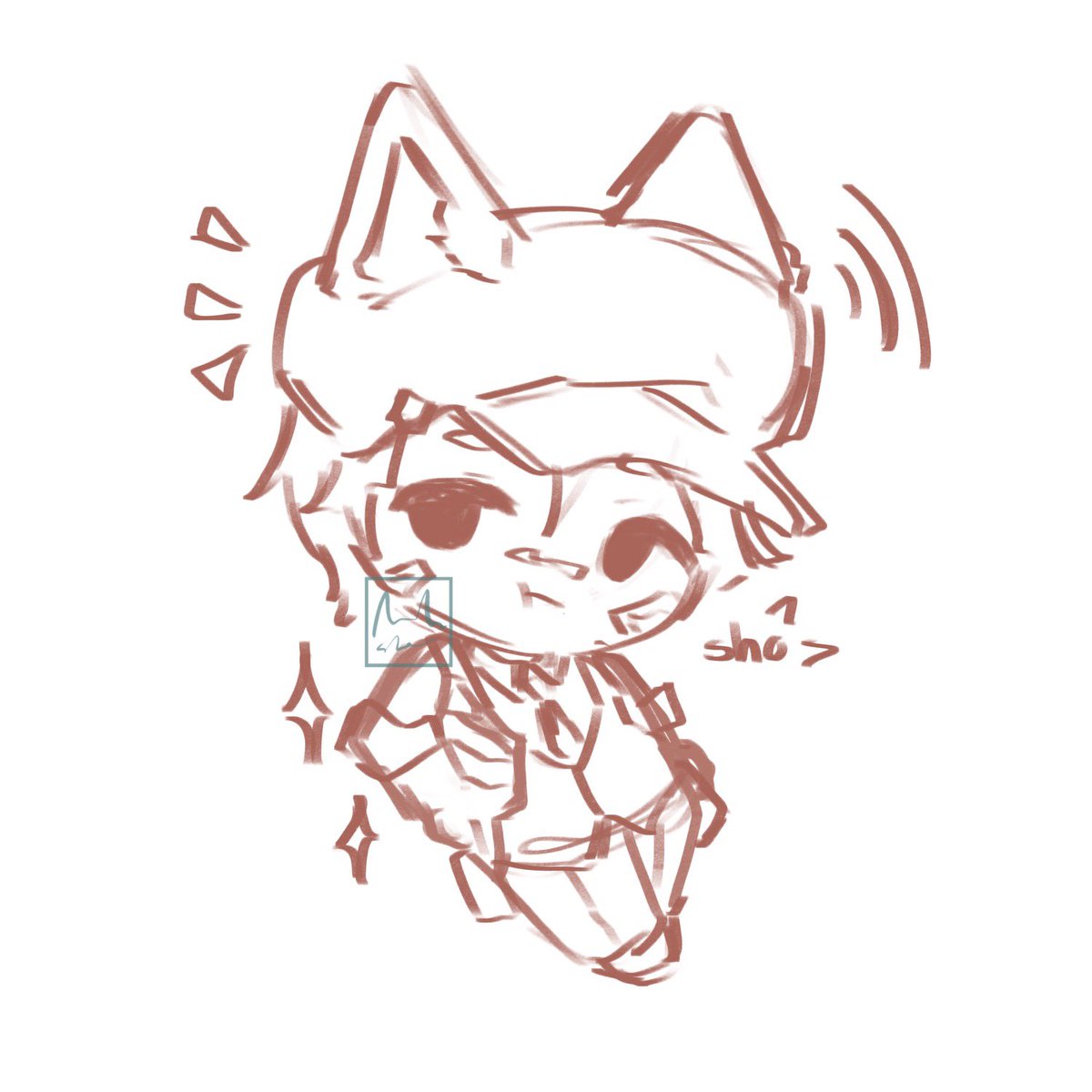 well I might redraw the krile chibi because  I started using my old brush and I like the way it looks more :,D also sho chibi #oc