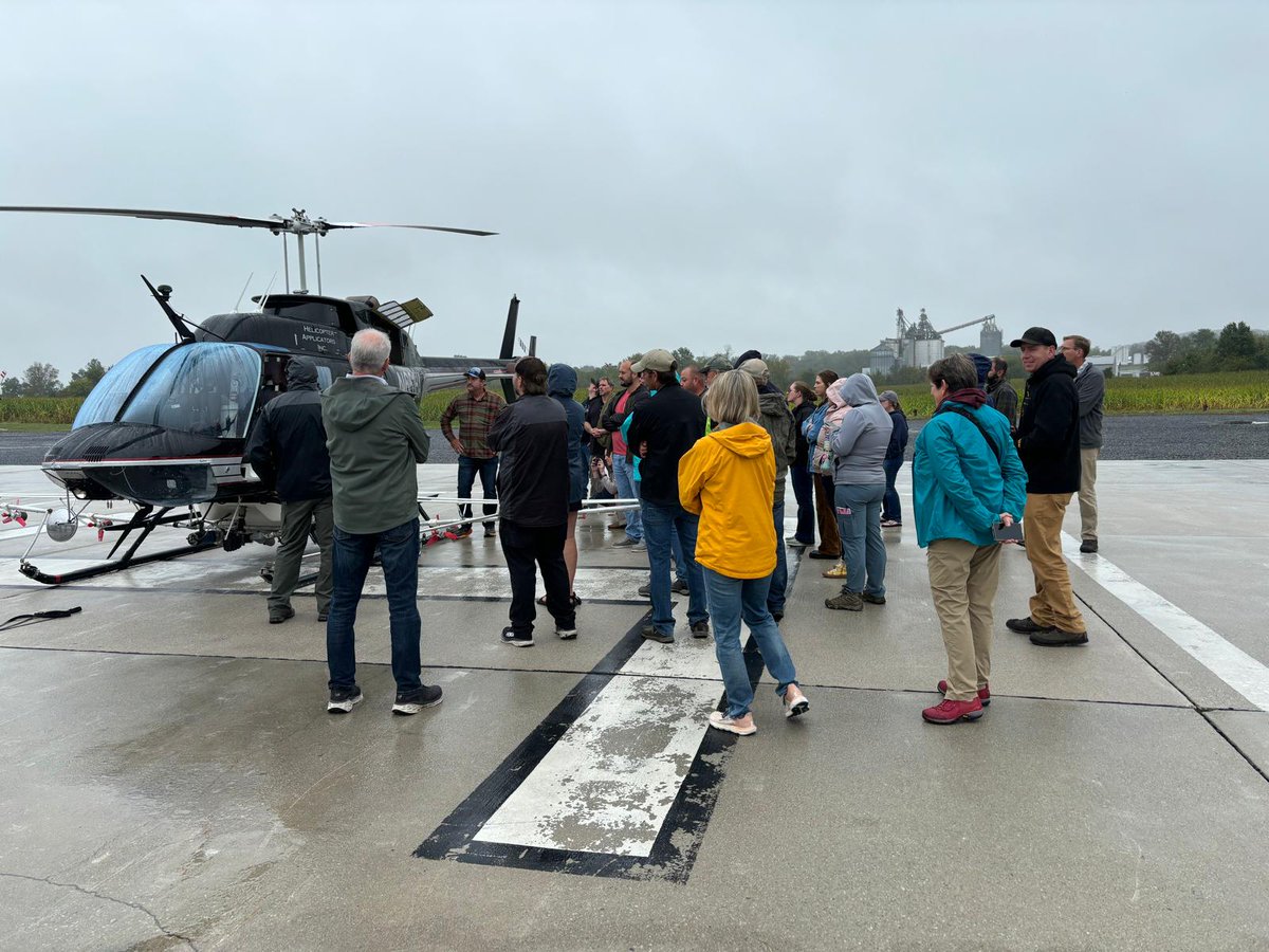 VBCForestHealth's tweet image. We didn’t let a little misty rain dampen our spirits! This week in Gettysburg, PA, the Aerial Pesticide Application Training took flight! 🚁Our  team presented on proper application methods for our products.

#AerialTraining #HelicopterSafety #Foray #Mimic #ForestHealth #Forestry