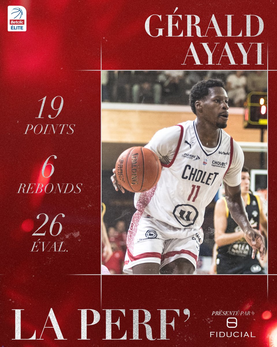 CB_officiel's tweet photo. Très impactant en deuxième mi-temps, Gérald Ayayi est le MVP de la rencontre La Rochelle vs CB.

A noter également les solides prestations d'Andre Roberson (15 pts et 5 rbds pour 14 d'éval) et de Mohamed Diawara (11 pts, 4 rbds et 4 pds pour 15 d'éval).

#SRCB #CBFAMILY @Betclic_ELITE