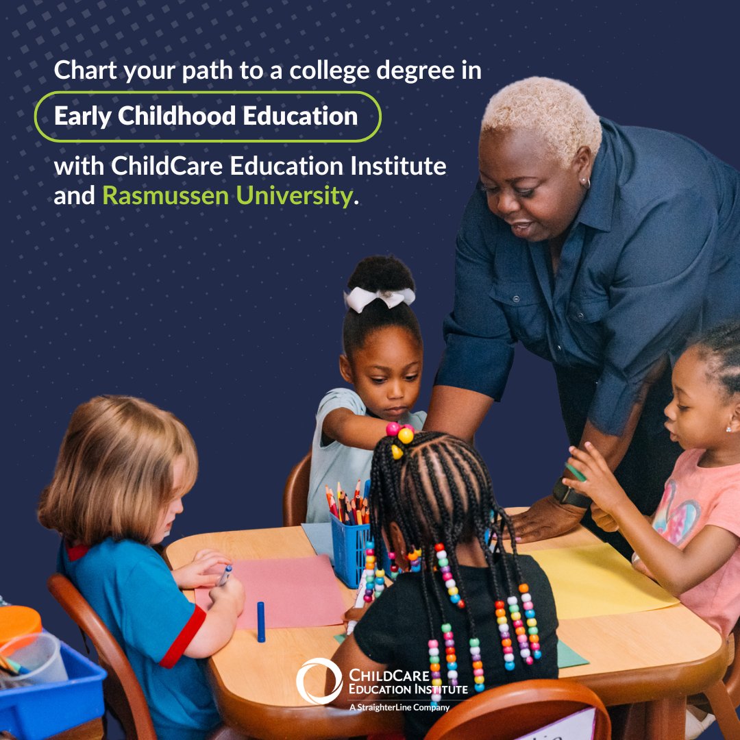 ChildCare Education Institute (@cceionline) on Twitter photo We're partnering with <a href="/Rasmussen/">Rasmussen University</a> to accelerate the degree path for #earlychildhoodeducators! Qualified CCEI students can apply existing experience to the university, earning an ECE associate’s degree for as low as $10,000 AND reducing time to completion. corporate.rasmussen.edu/education/ccei/ We're partnering with <a href="/Rasmussen/">Rasmussen University</a> to accelerate the degree path for #earlychildhoodeducators! Qualified CCEI students can apply existing experience to the university, earning an ECE associate’s degree for as low as $10,000 AND reducing time to completion. corporate.rasmussen.edu/education/ccei/