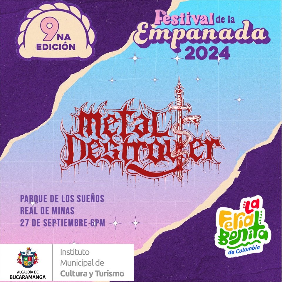 MetalDestroyerr's tweet image. Hoy en vamos a irrumpir el sueño con este ruido Sur Americano en la #FeriaBonita.
Nos vemos a las 6:00pm
 Invita:
@IMCTBGA