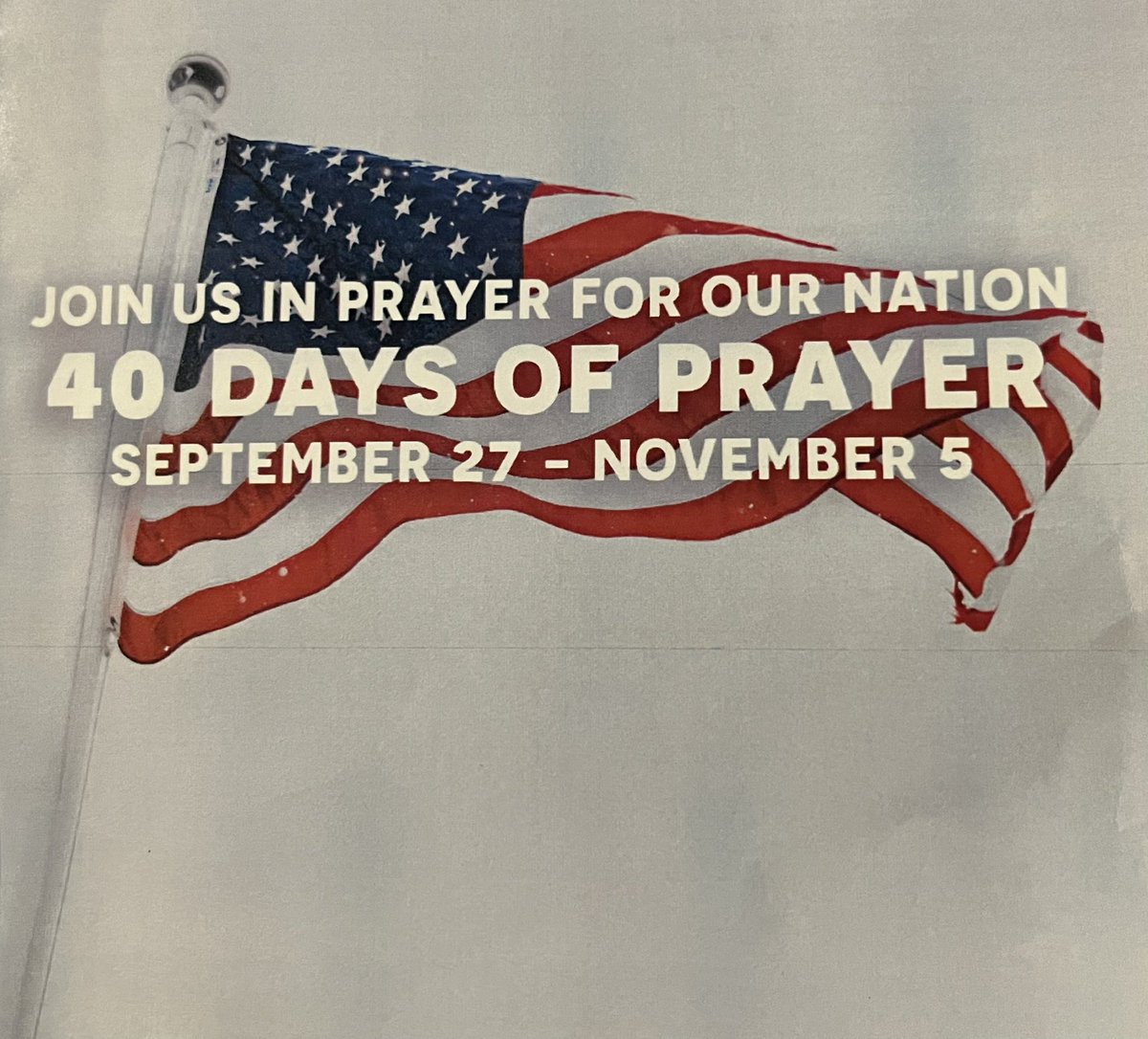 40 days in the Bible represents transformation. Join me over the next 40 days to pray for American and our Great Nation! 

#40daysUSA

youtube.com/watch?v=dKUsAc…