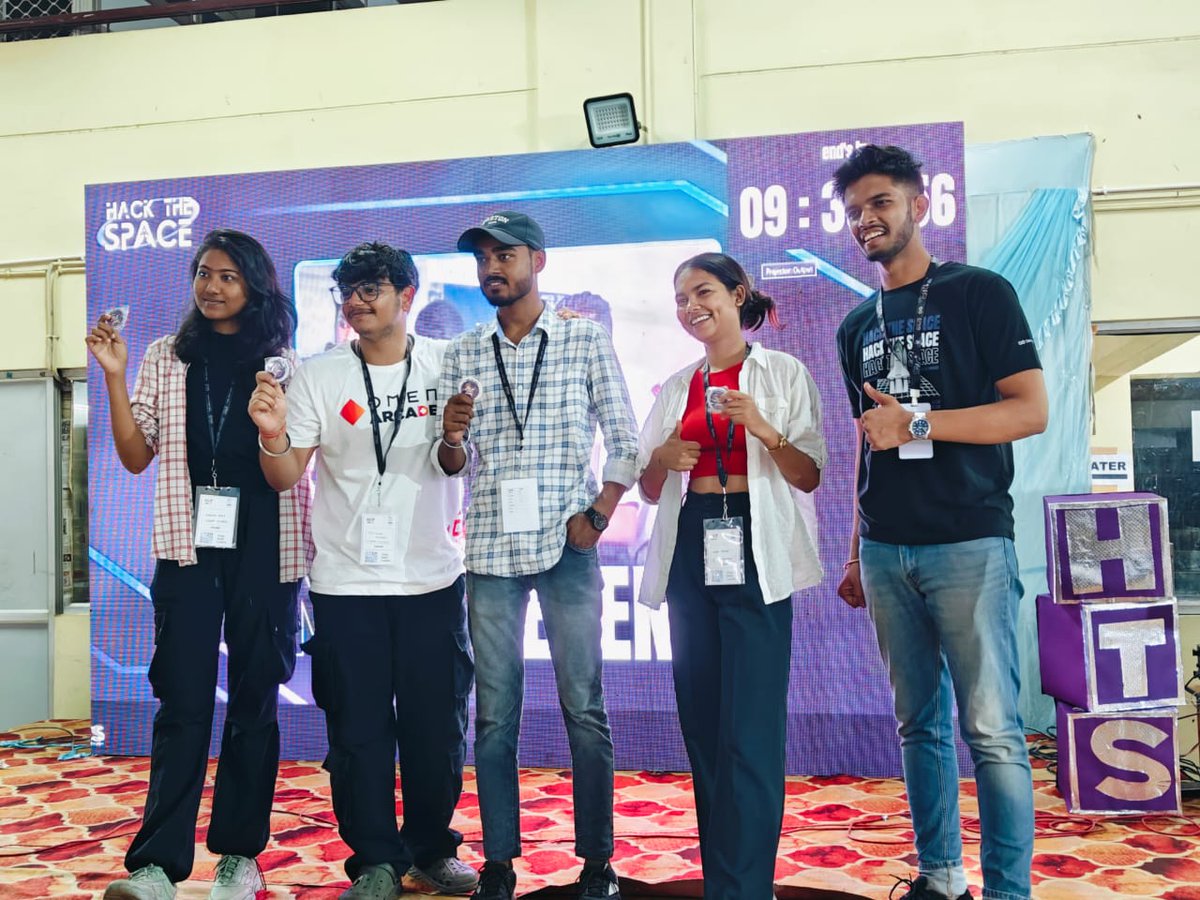 TusharMishra069's tweet photo. We just won in the fun activity in #hackthespace
Meet me teammates @YashikaMule @Aman_Barnwal01 @KritiPriya1206
well done mates π₯π₯π₯π₯
@HackTheSpace_
#HackTheSpace #HTS2024 #HackTheSpaceChallenge #mlh #htss2 #HackTheSpace2 https://t.co/dfWcXK2Eib