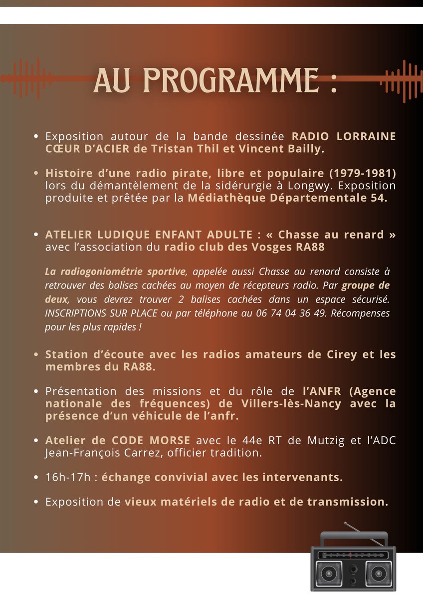 Petit salon local département 54, au plaisir de ce croiser. #hamradio <a href="/ref_info/">REF</a> #radioamateur