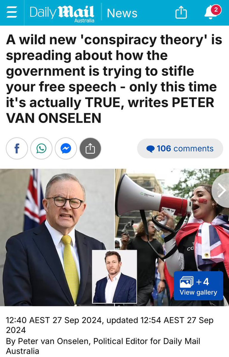 jamiemcintyre21's tweet photo. Public pressure is mounting. Keep it up folks, now is the time to hold our ground like never before💪🏼🔥

“Ordinarily I would consider putting this badly drafted legislation's perverse outcomes down to the well trodden 'law of unintended consequences'.
In other words, good intentions that sometimes lead to bad outcomes by mistake.
Except that this legislation is a wolf in sheep's clothing. There is nothing unintended in the outcomes it will lead to. I believe the design of these proposed laws is deliberate.”

https://t.co/sbVX4XX40t