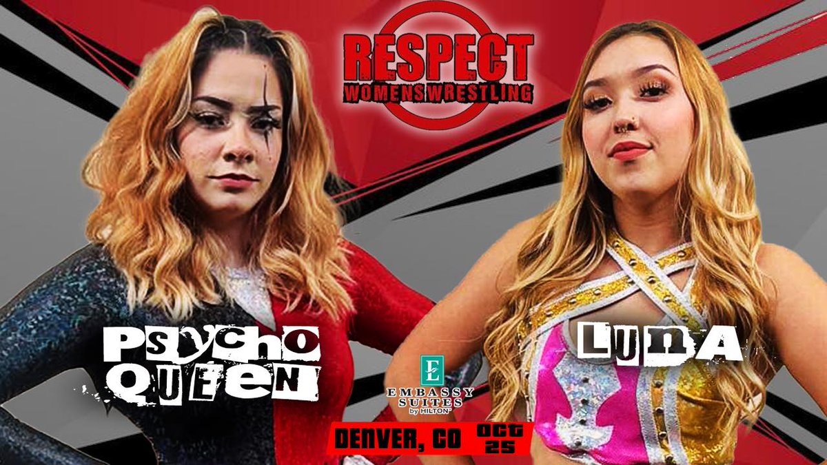 FRIDAY, OCTOBER 25TH! We're one month away from Denver's own all-women pro wrestling event! Don't miss out by getting your tickets today at respectwomenswrestling.ticketspice.com/respect-womens…