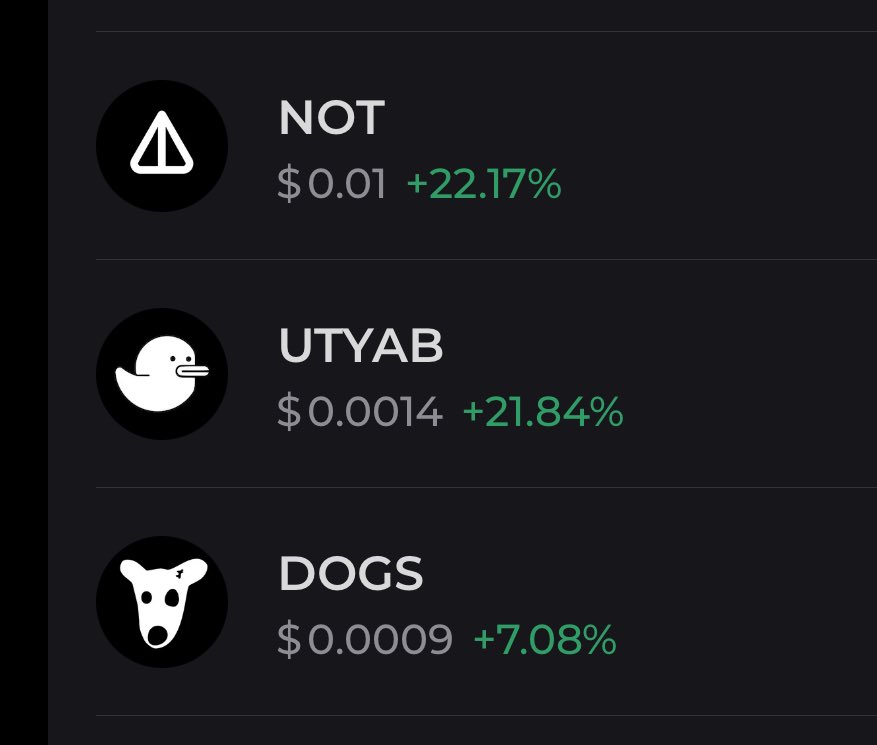 Are black and white tokens the alpha?

$NOT
$DOGS
$UTYAB