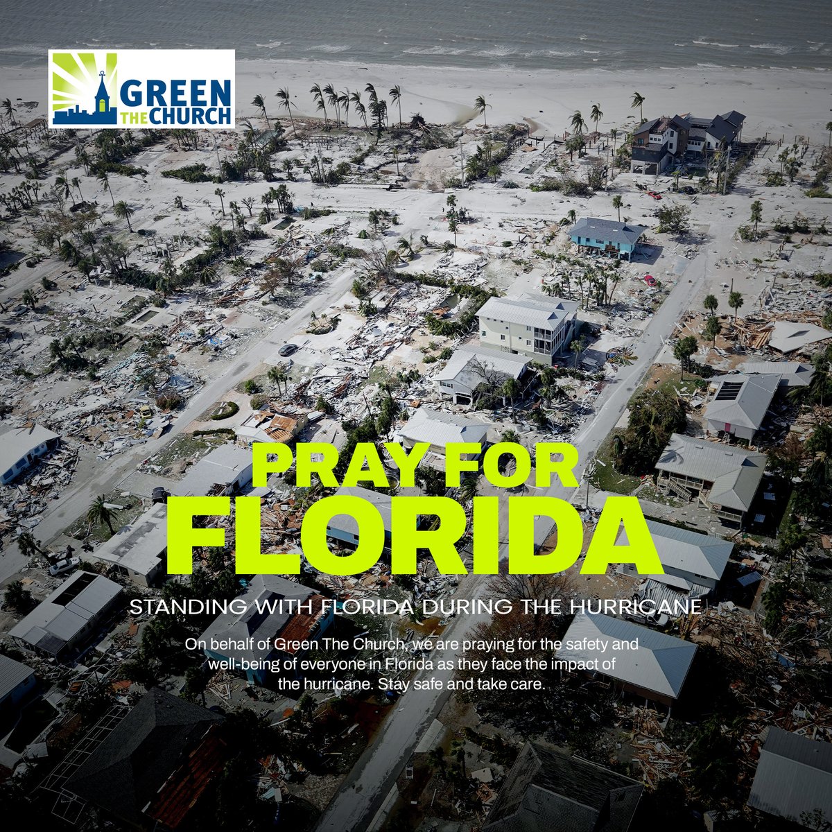 greenthechurch's tweet image. Standing in solidarity with Florida during this hurricane. We pray for safety, healing, and a swift recovery for all communities impacted. 💚🙏

 #prayforflorida #GreenTheChurch #climatechangeisreal #ClimateWeek #hurricane #helene