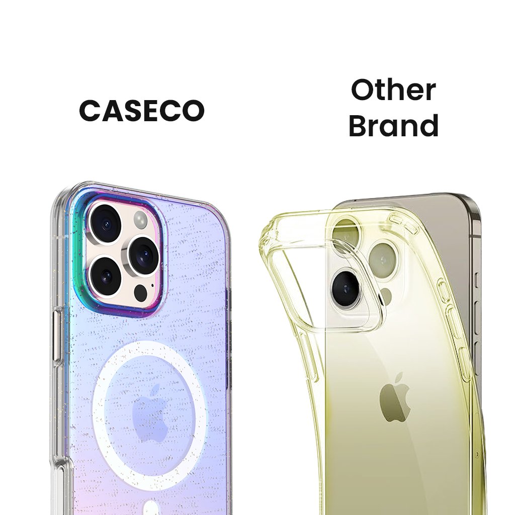Tired of clear cases that turn yellow over time? Our case is the answer. With its advanced anti-yellowing technology, it's designed to stay crystal clear, no matter how long you use it.

#clearcase #antiyellowcase #iphone16 #iphone16promax #iPhonecase #caseco #glittercase