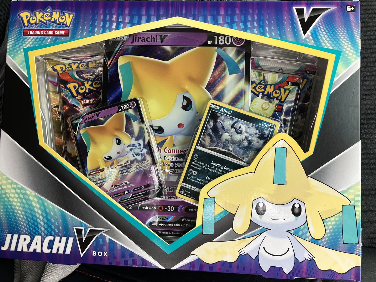 ⭐ - NEW Jirachi V Box GIVEAWAY -⭐

To enter to win:
🔁 - Repost
💬 - Comment 🤩
➕ - Be sure your Following 😊

GAW Ends:  10/09/24

#Pokemon #Giveaway #PokemonTCG 

***************
BTW have you checked my Discord yet? 😬
discord.gg/CG9GbdcPAP