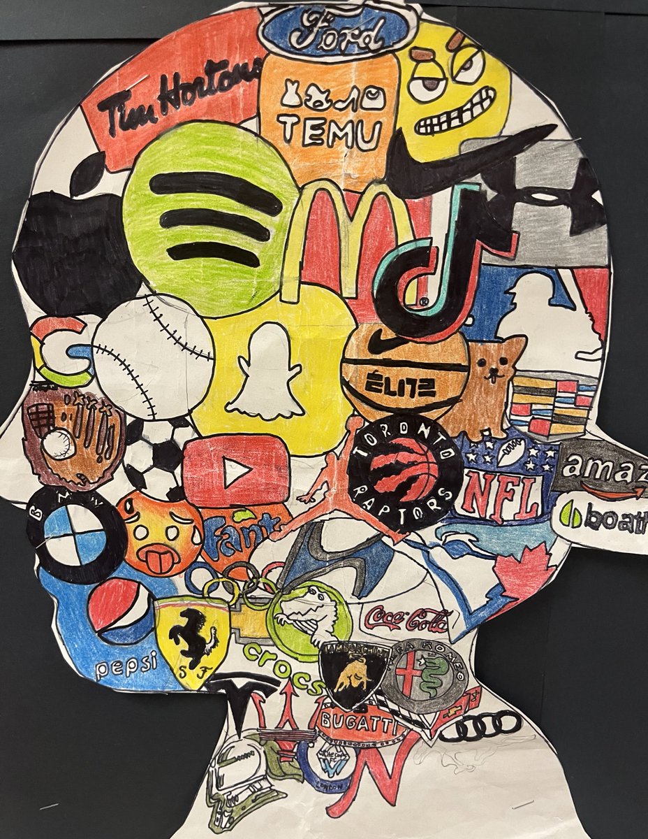 msclark_56's tweet image. Grade 7’s nailed their “in my head” silhouette artwork! No tracing! #grade7 #elementary Art #grade7art