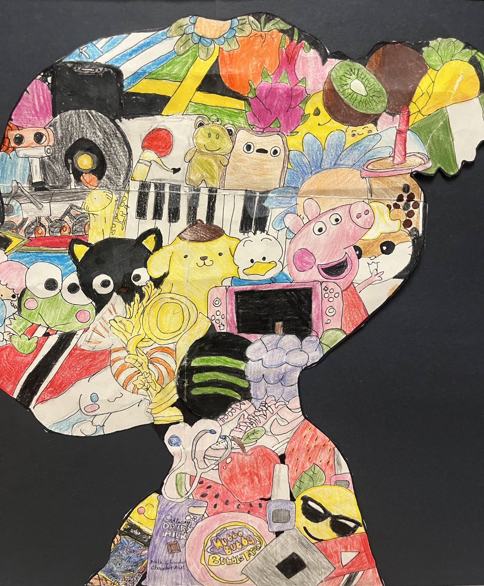 msclark_56's tweet image. Grade 7’s nailed their “in my head” silhouette artwork! No tracing! #grade7 #elementary Art #grade7art