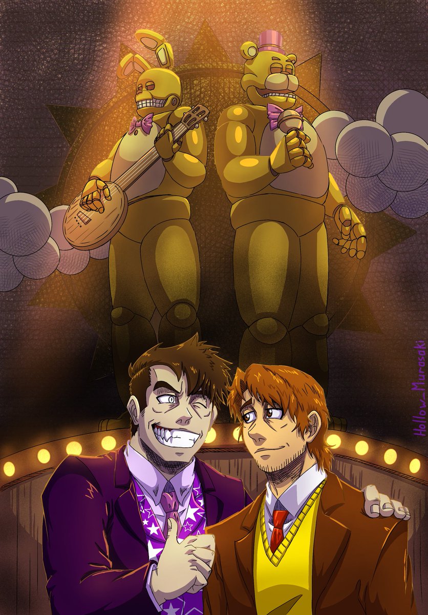 Murasaki50185's tweet photo. ... until a great sin quarreled them... 

#fnaf #fnafart #fnaffanart #williamafton #henryemily #freadbear #springbonnie https://t.co/nNYVhuSNx1