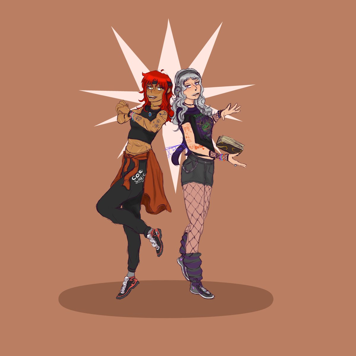 sleepiireapy's tweet photo. ☆ DEMONKICKS YURI!! ☆ 
featuring Dakota GIRL and aSHE/HER WINTERS!!!!!

#jrwifanart #jrwipd https://t.co/rupRY0ClzF