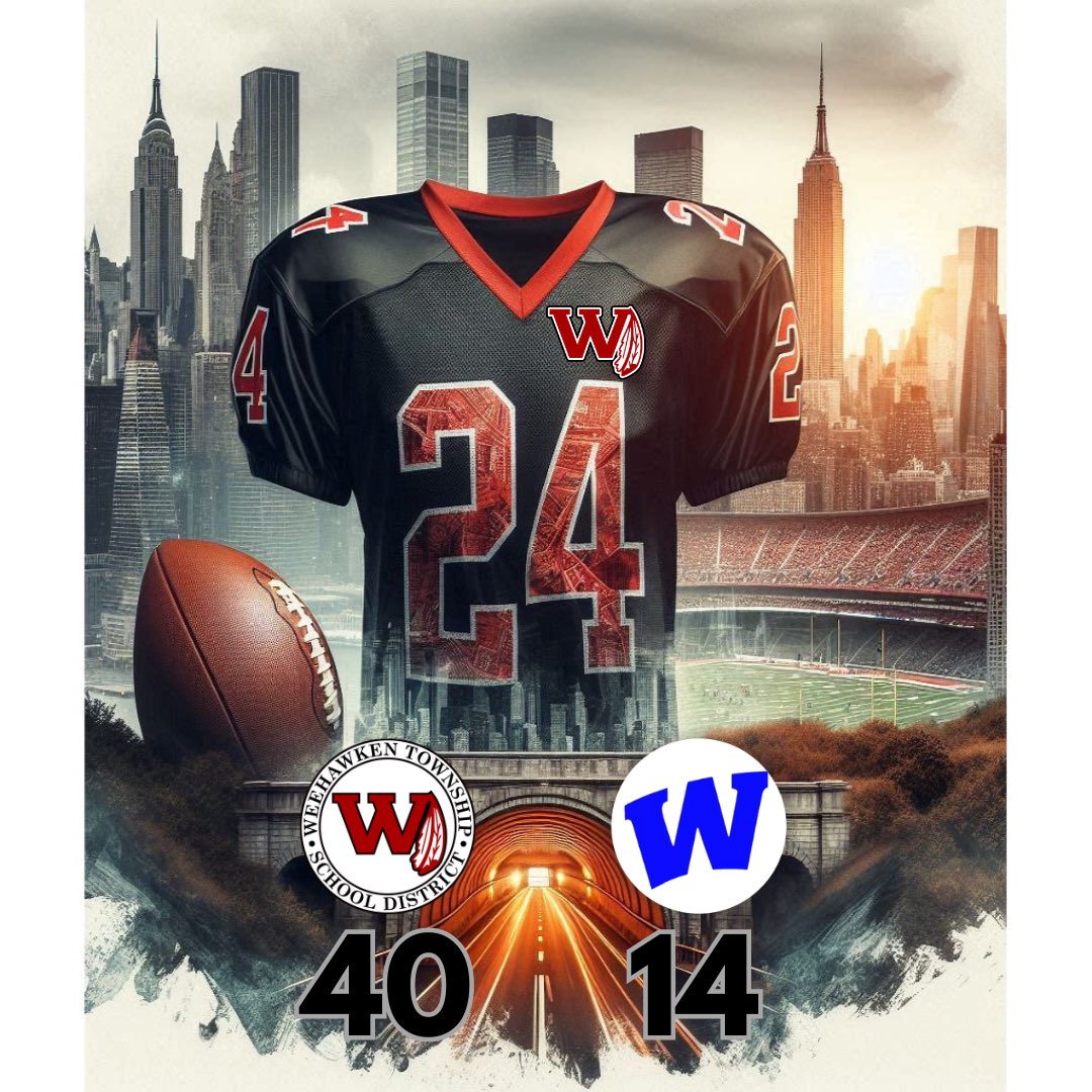 Weehawken 40 Wallington 14 🏈 
<a href="/EricCrespoEDU/">Eric Crespo</a> <a href="/FAmato53/">Francesca Amato</a> <a href="/al_orecchio/">Al Orecchio</a> <a href="/RobFerullo4/">Robert Ferullo</a> <a href="/StefanieCirill1/">Stefanie Cirillo</a>  <a href="/DeStefanoEDU/">Dr. Nicholas DeStefano</a> <a href="/MrsCullinane/">Jacqueline Cullinane</a> <a href="/bcalligy/">Brian Calligy</a> <a href="/gioahmad/">Gio Ahmad</a>