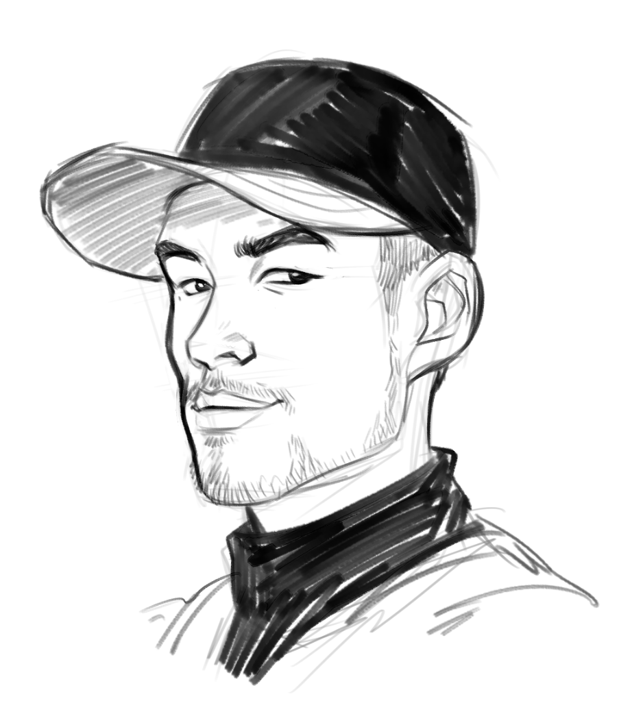 crispy_ghee's tweet photo. a super quick attempt at ichiro instead of drawing Larry on my breaks between commissions. For no reason. I just like his face lol https://t.co/EF9imMin3b