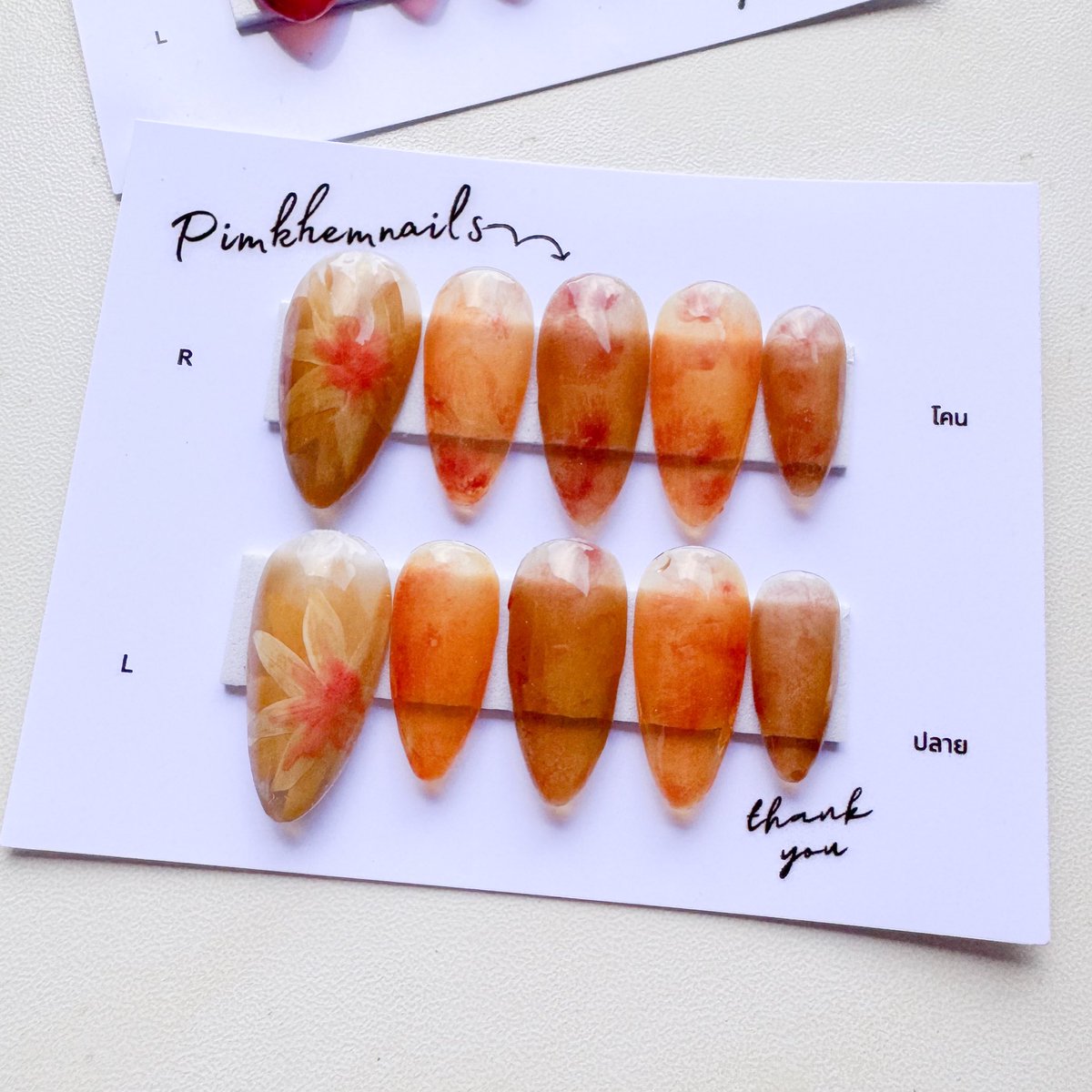 🌼🌹🤎❤️ 

#pimkhemnails #เล็บปลอมเจล #เล็บเจลสวย #เล็บเจลราคาถูก #เล็บเจลเกาหลี #เล็บปลอมpcv