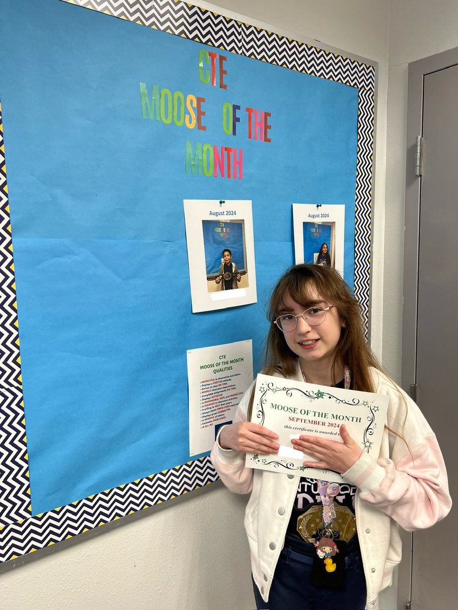 Gerardo Gomez (@ggomez_mms) on Twitter photo Congratulations to our Gateway and Entrepreneurship Moose of the Month!! Our Scholars exemplified all the positive Moose qualities for the month of September and have earned the Moose Championship Belt!! Excellent Job!! <a href="/Montwood_MS/">Dr. Melissa (Martinez) Saenz</a> ๐ซ๐ Congratulations to our Gateway and Entrepreneurship Moose of the Month!! Our Scholars exemplified all the positive Moose qualities for the month of September and have earned the Moose Championship Belt!! Excellent Job!! <a href="/Montwood_MS/">Dr. Melissa (Martinez) Saenz</a> ๐ซ๐