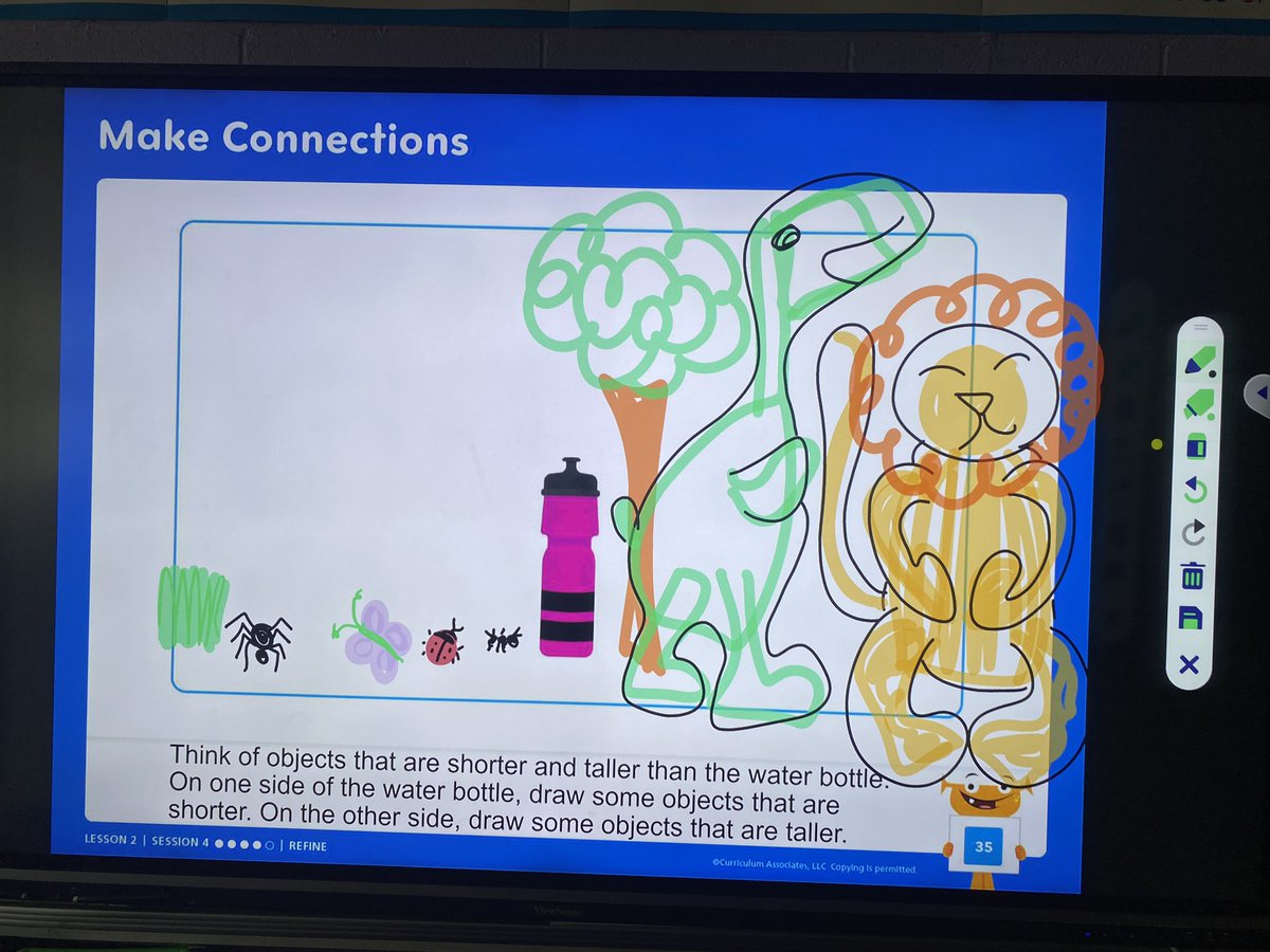 Today’s #numbertalk is one of my favorites #howoldareyou Ms Fig?! #msfigskids put my drawing skills to the test during our @myiready math lesson! <a href="/School20Cougars/">Claremont Avenue School #20</a> <a href="/joanne_shafer/">Joanne Shafer</a> #kindergartenrocks
