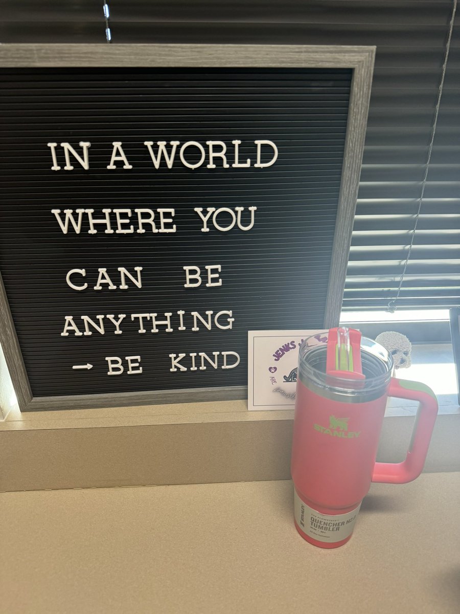 What a wonderful Friday surprise closing out <a href="/CATCHhealth/">CATCH Global Foundation</a> week! I’m grateful to our phenomenal PE team and outstanding <a href="/JenksPta/">Jenks PTA</a> for my wonderful <a href="/StanleyBrand/">Stanley 1913</a> cup! 💜 #mjejags