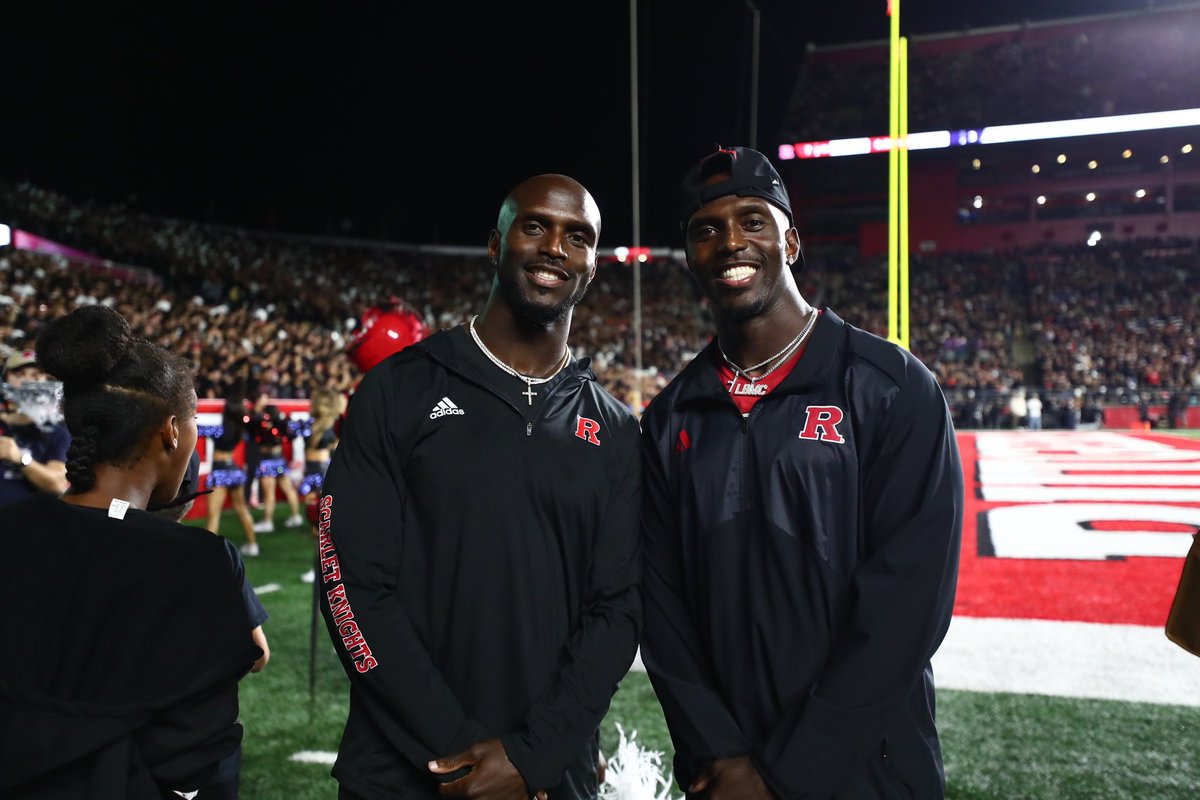RFootball's tweet photo. Congratulations Jason &amp; Devin McCourty on being inducted to the Rutgers Athletics Hall of Fame! 🪓 

@devinmccourty | @JasonMcCourty https://t.co/zLUn4WRn8v