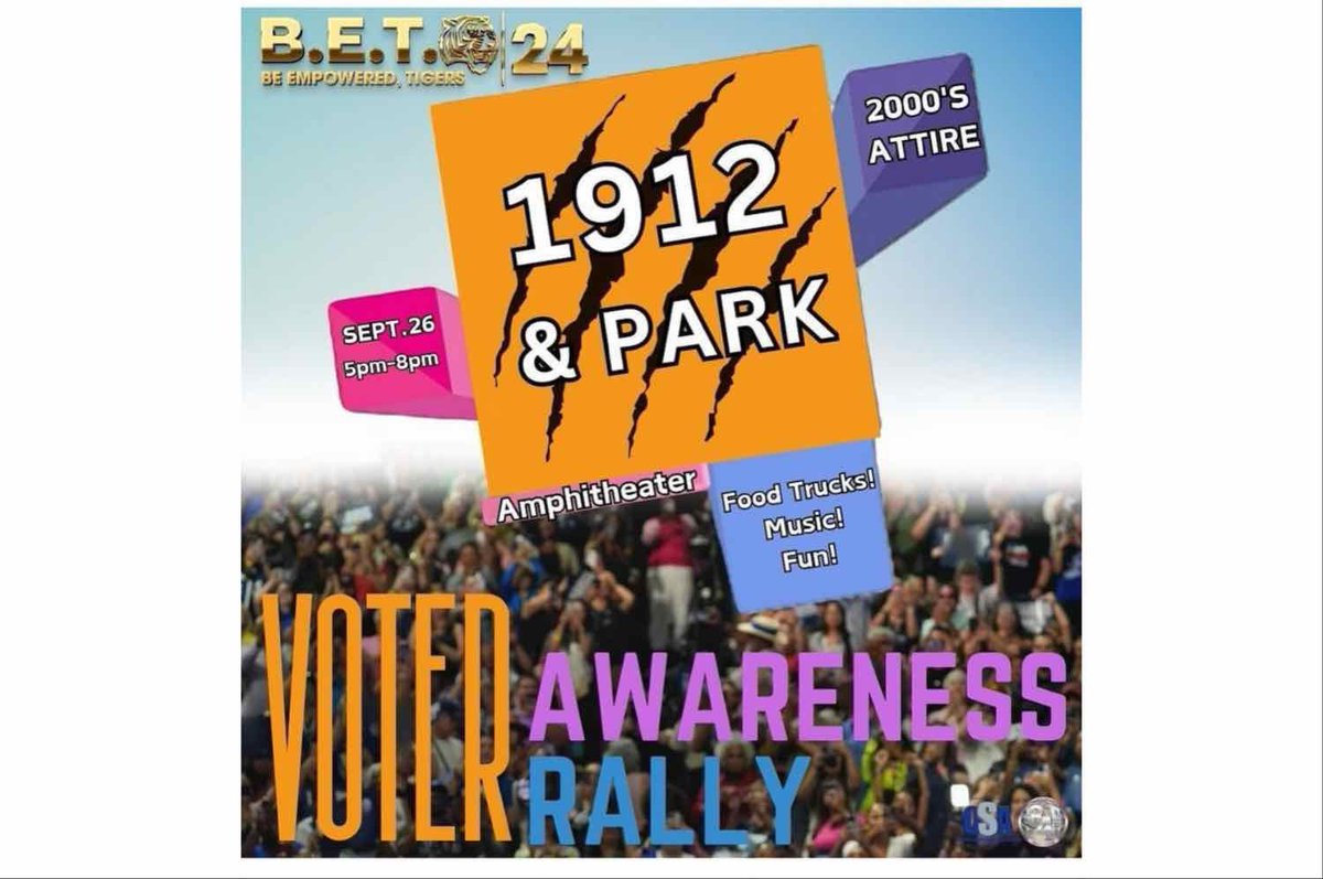 TSUedu's tweet photo. TSU students held their first 1912 & Park voter registration rally to remind fellow students the importance to voting! 🗳️Special thanks to Rep. @HaroldLoveJr ., Katelyn Thompson, Tiara Thomas and Tequila Johnson for inspiring students on the power in voting! 🐯 #TSUVotes https://t.co/oRnQKuux4k