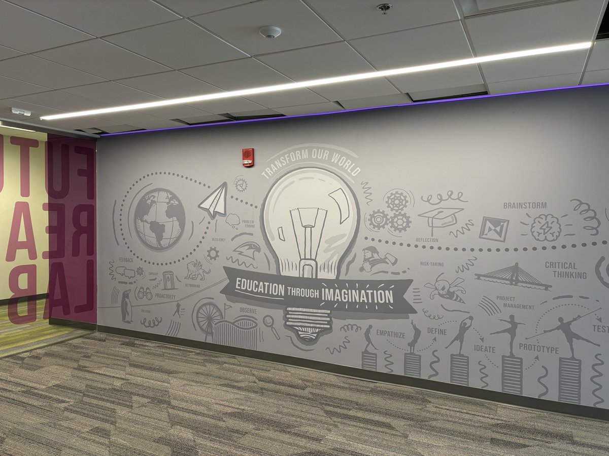 mrsnethsclass's tweet photo. ๐ช It was mural installation week in the Future Ready Lab! โ๐ปWe are ready to tell the story of KC resident, Walt Disney, & launch our studentsโ aspirations! ๐ @NKCSchools #FutureReadyLab #STEAM https://t.co/zDORLoUAQ8