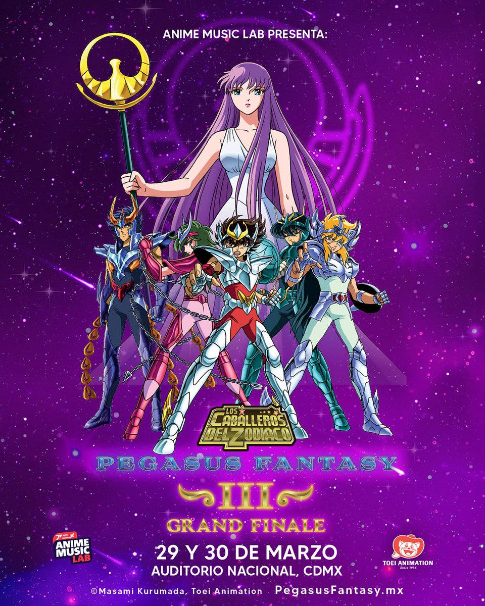 animemusiclab's tweet photo. 🔥Haz arder tu COSMOS para el GRAND FINALE
DOS FECHAS; 29 y 30 Marzo 2025
 AUDITORIO NACIONAL, CDMX  
#PegasusFantasyIII 
#GrandFinale https://t.co/LgjMY2DbxR