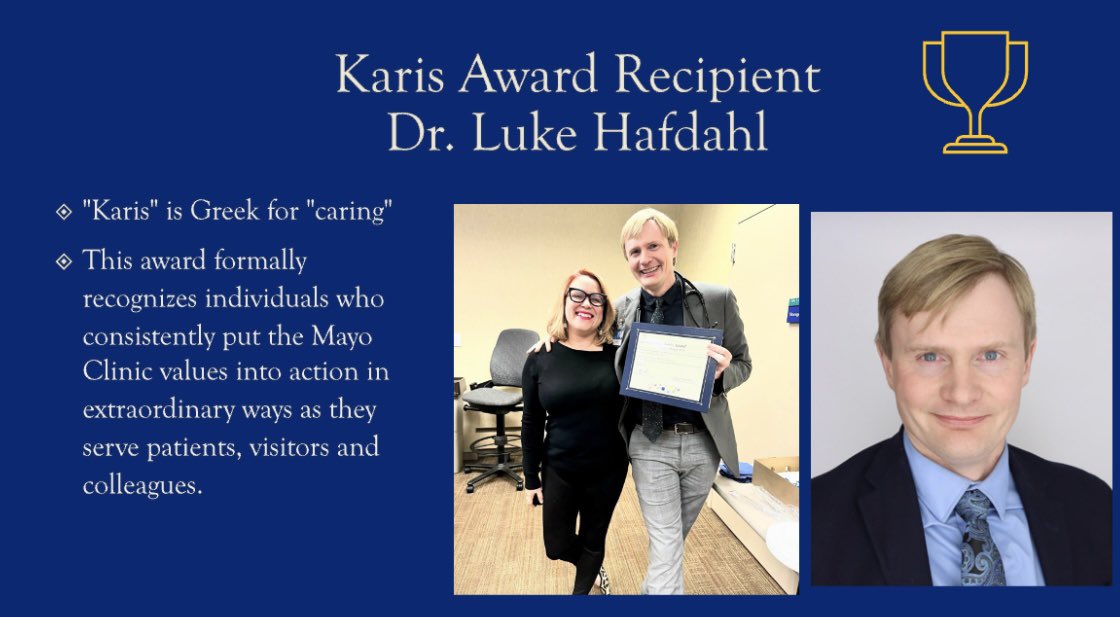 CONGRATULATIONS to our esteemed consultant, Dr. Hafdahl, on this major accomplishment! We are so proud of you and we all look up to the compassionate and humanistic physician that you are! <a href="/HafdahlLuke/">Luke Hafdahl</a> <a href="/CaThompsonMD/">Carrie Thompson, MD</a>