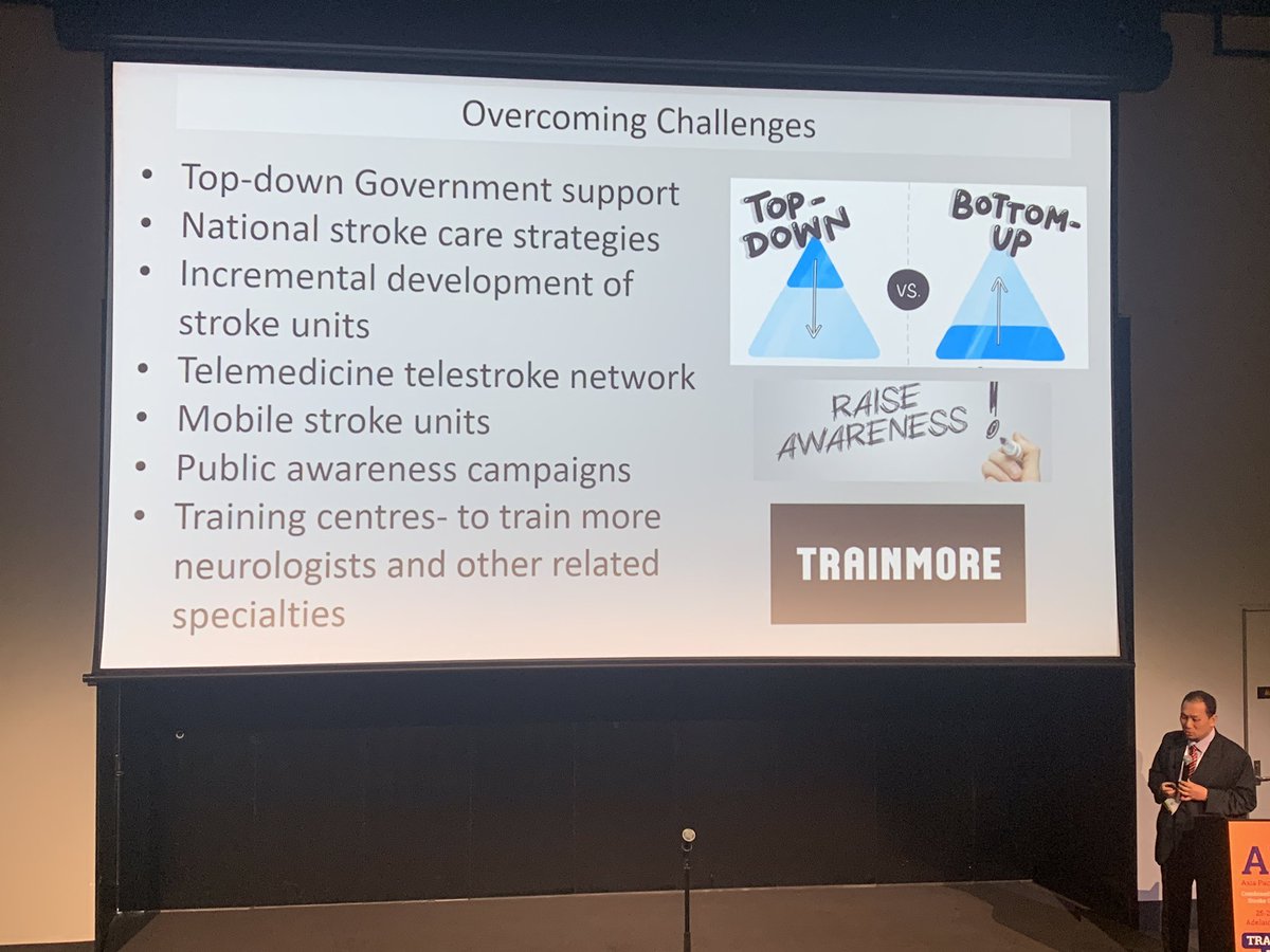 Understanding stroke units in Asia. Tips to overcome challenges! Need for more neurologists, changes in training program, depleted funding from government are a few challenges to note. 
#apsc24 #lastdayofconference