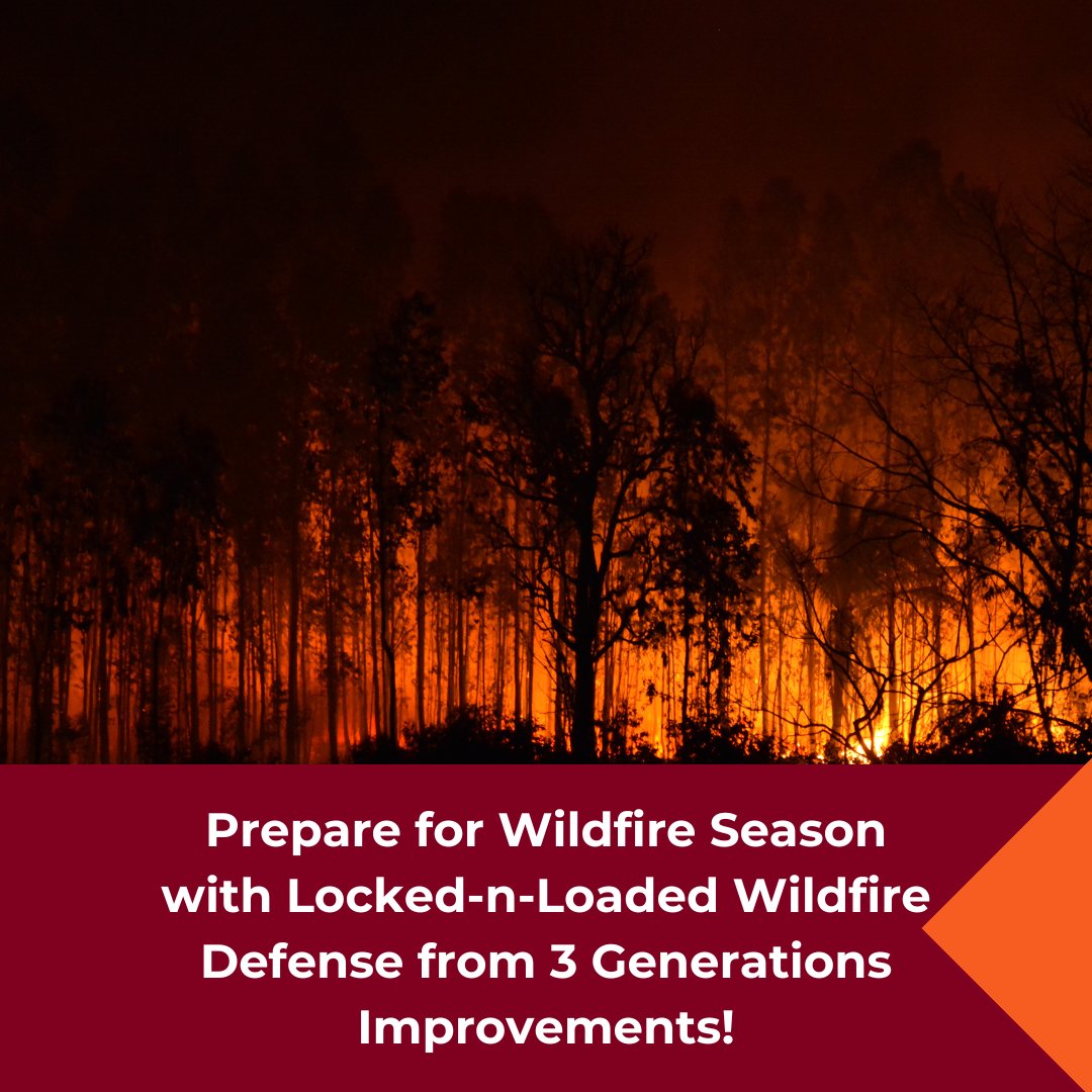 3GenerationsImp's tweet photo. California wildfire season is coming—protect your home with our Locked-n-Loaded Wildfire Defense System! Using eco-friendly Citrotech™ Fire Inhibitor, this sprinkler system provides non-toxic, essential protection. Get ready now with 3 Generations! #WildfireSeason #HomeSafety https://t.co/GzOq9POyu2