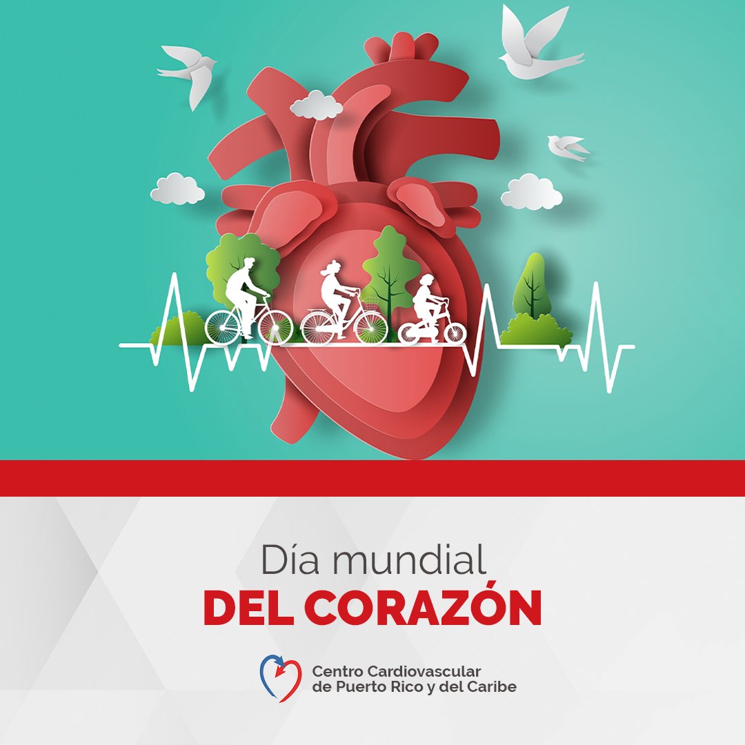 El Centro Cardiovascular de PR y del Caribe se une al Día Mundial del Corazón, destacando la importancia del cuidado de este órgano vital. 

Te exhortamos a siempre visitar a tu cardiólogo y seguir las recomendaciones para tener un corazón saludable.

#SomosTodoCorazón