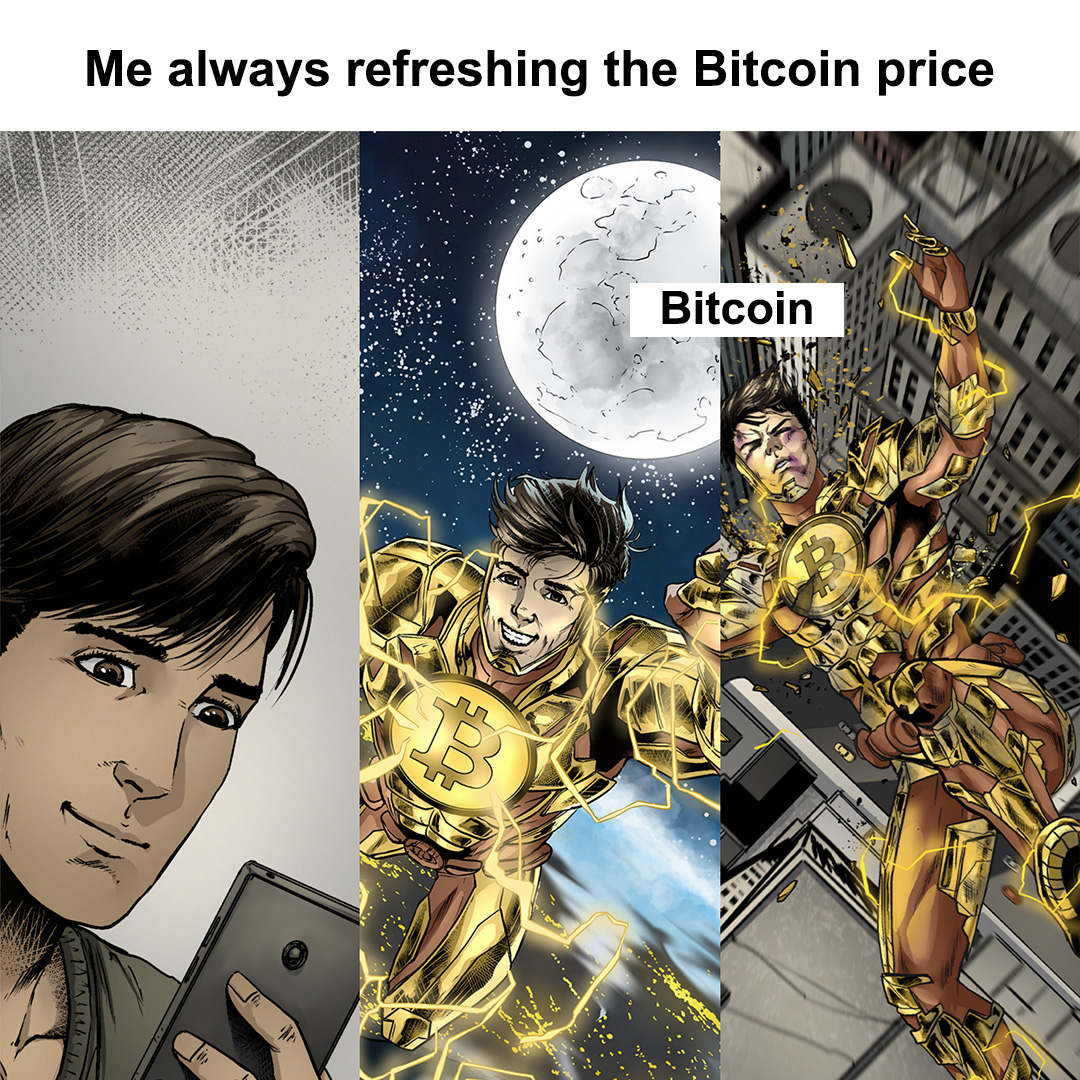 Me always refreshing the #Bitcoin price