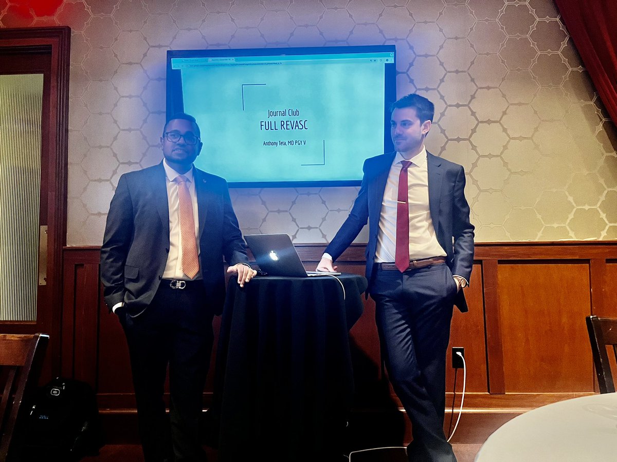 Sabina Kumar (@dr_sabs_) on Twitter photo Congratulations to <a href="/DrAnthonyTeta/">Anthony Teta, MD</a>! He did an amazing job presenting the FULL REVASC trial to the <a href="/McLarenHeartVas/">McLaren Macomb Cardiology Fellowship</a> fellowship for journal club. <a href="/DrJayMohan/">Jay Mohan, D.O., FACC, FSCAI, FASE, RPVI</a> Congratulations to <a href="/DrAnthonyTeta/">Anthony Teta, MD</a>! He did an amazing job presenting the FULL REVASC trial to the <a href="/McLarenHeartVas/">McLaren Macomb Cardiology Fellowship</a> fellowship for journal club. <a href="/DrJayMohan/">Jay Mohan, D.O., FACC, FSCAI, FASE, RPVI</a>