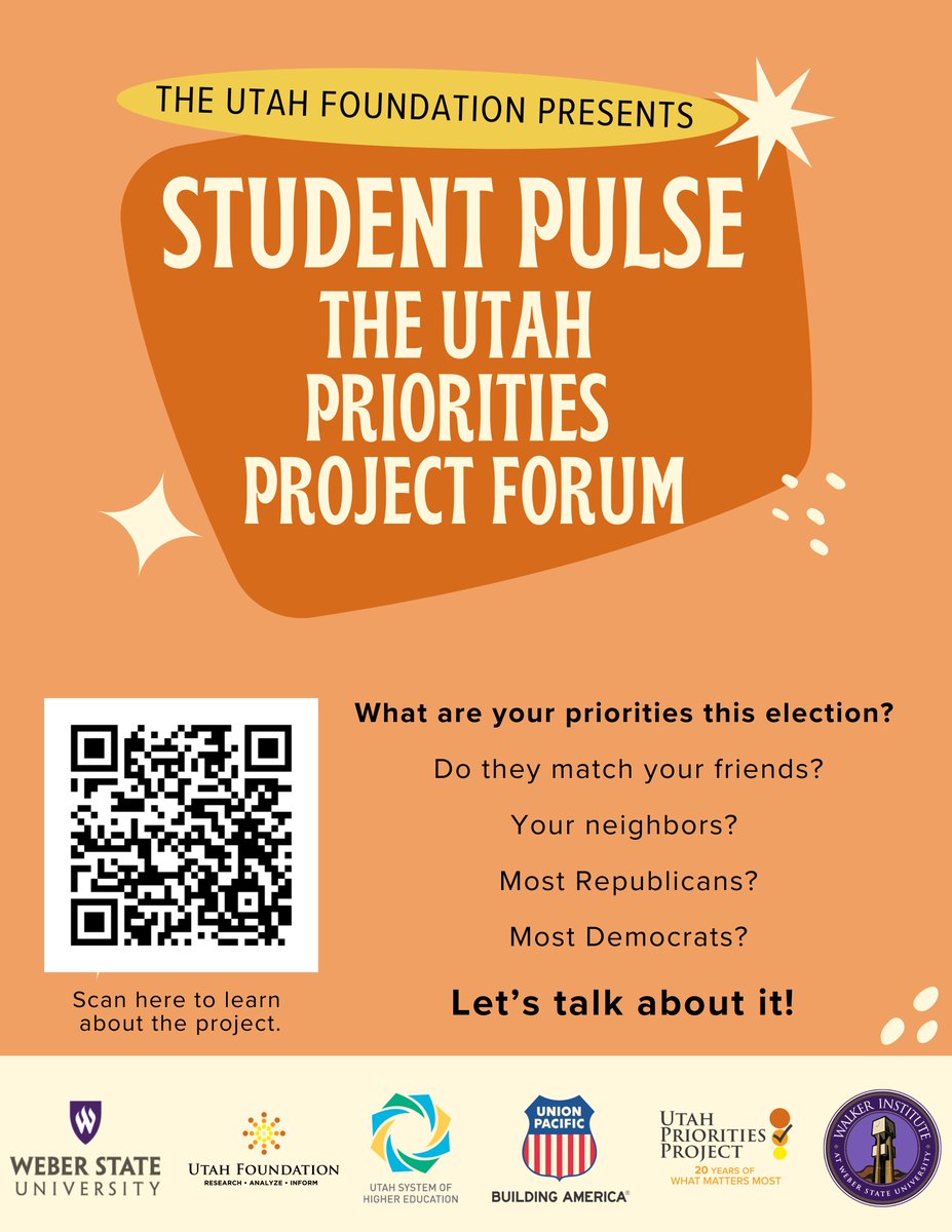 At a special forum for students, the Foundation will present the 2024 Priorities Project data on October 2nd at 12:30 p.m. in the Haven J. Barlow Lecture Hall (LH101). A community mtg will be held at 6 p. m.

Come learn about state priorities as we head into the 2024 election.