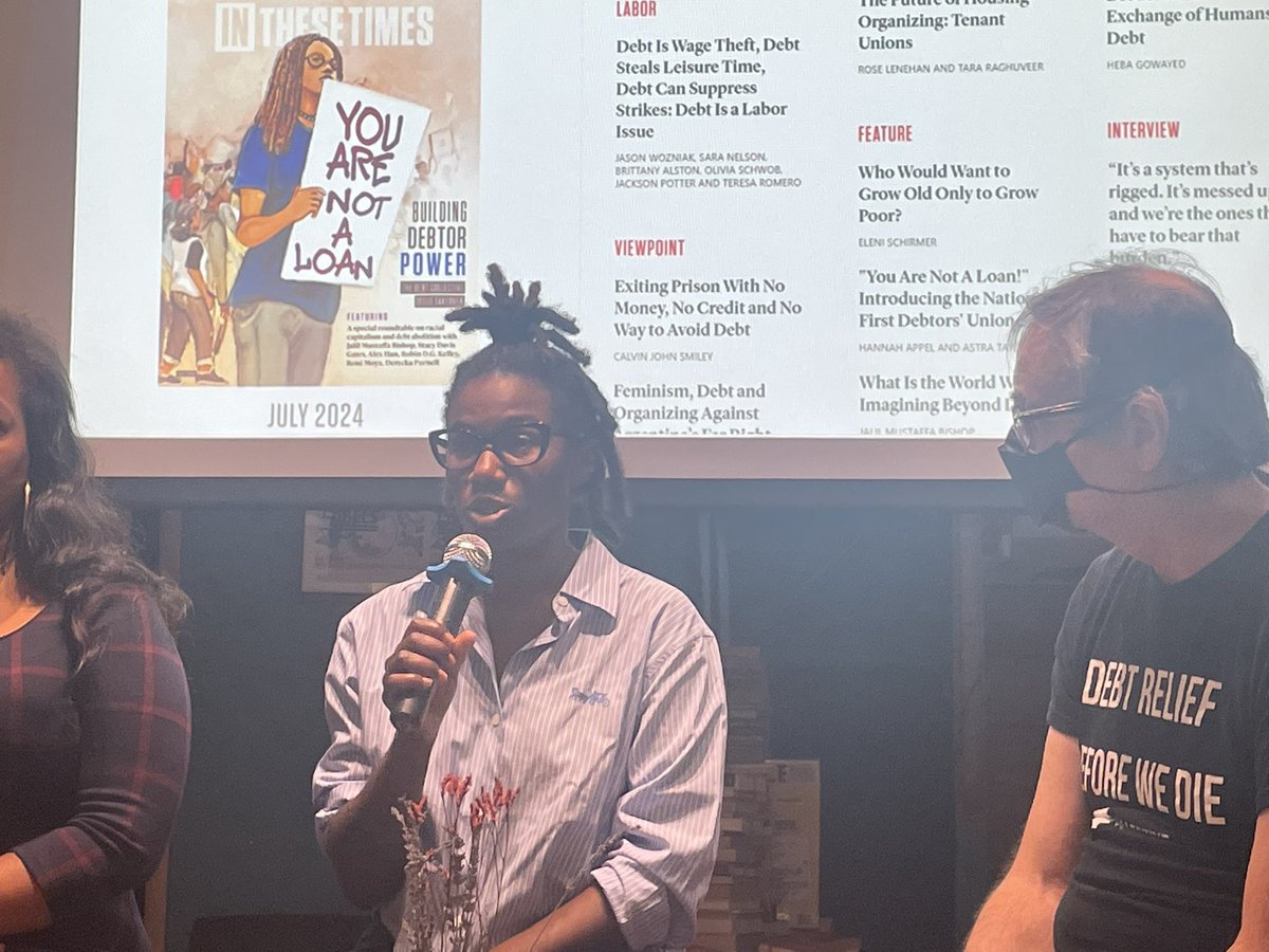 In These Times (@inthesetimesmag) on Twitter photo āIn order for us to launch successful debtor strikes, we need to be organized,ā says Brittany Alston of <a href="/BlackWorkers215/">Philly Black Workers</a> in front of a packed house <a href="/MakingWorldsBks/">Making Worlds Books</a> w/<a href="/CommonNotions/">Common Notions Press</a> āā at a special release of the <a href="/inthesetimesmag/">In These Times</a> with <a href="/StrikeDebt/">The Debt Collective š„</a> āIn order for us to launch successful debtor strikes, we need to be organized,ā says Brittany Alston of <a href="/BlackWorkers215/">Philly Black Workers</a> in front of a packed house <a href="/MakingWorldsBks/">Making Worlds Books</a> w/<a href="/CommonNotions/">Common Notions Press</a> āā at a special release of the <a href="/inthesetimesmag/">In These Times</a> with <a href="/StrikeDebt/">The Debt Collective š„</a>