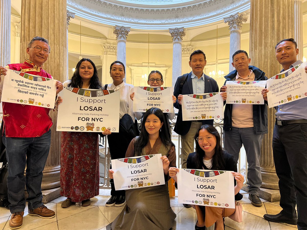 Our Himalayan neighbors from across District 26 came out in force today to testify in favor of Intro. 100, my bill to recognize Losar, the Tibetan Buddhist New Year, as an Alternate Side Parking holiday in NYC. #Losar #TibetanNewYear