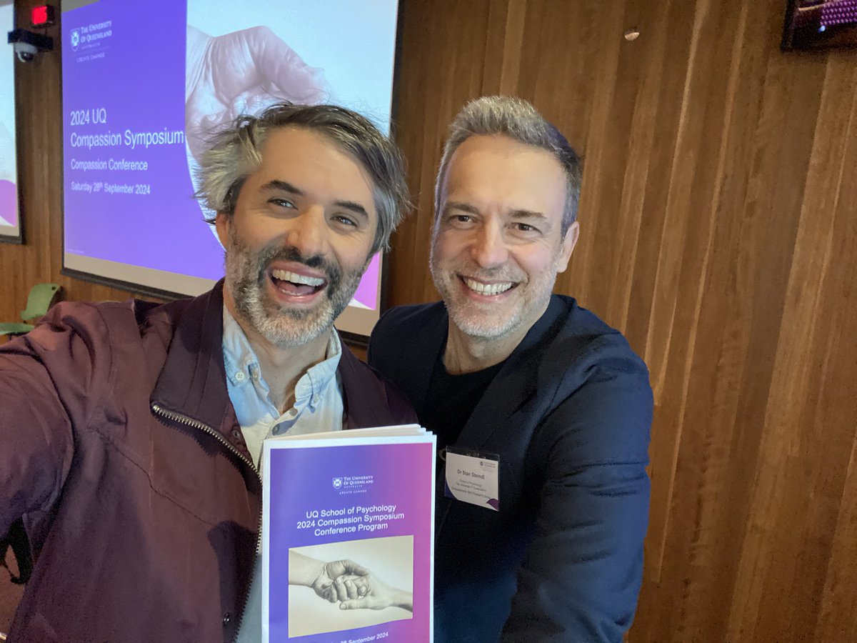 James N. Kirby (@jamesnkirby) on Twitter photo Away we go for UQ Compassion Symposium 2024!! <a href="/csherwell/">Dr Chase Sherwell</a> kicking off the day! And <a href="/StanSteindl/">Stan Steindl</a> and I are very excited Away we go for UQ Compassion Symposium 2024!! <a href="/csherwell/">Dr Chase Sherwell</a> kicking off the day! And <a href="/StanSteindl/">Stan Steindl</a> and I are very excited