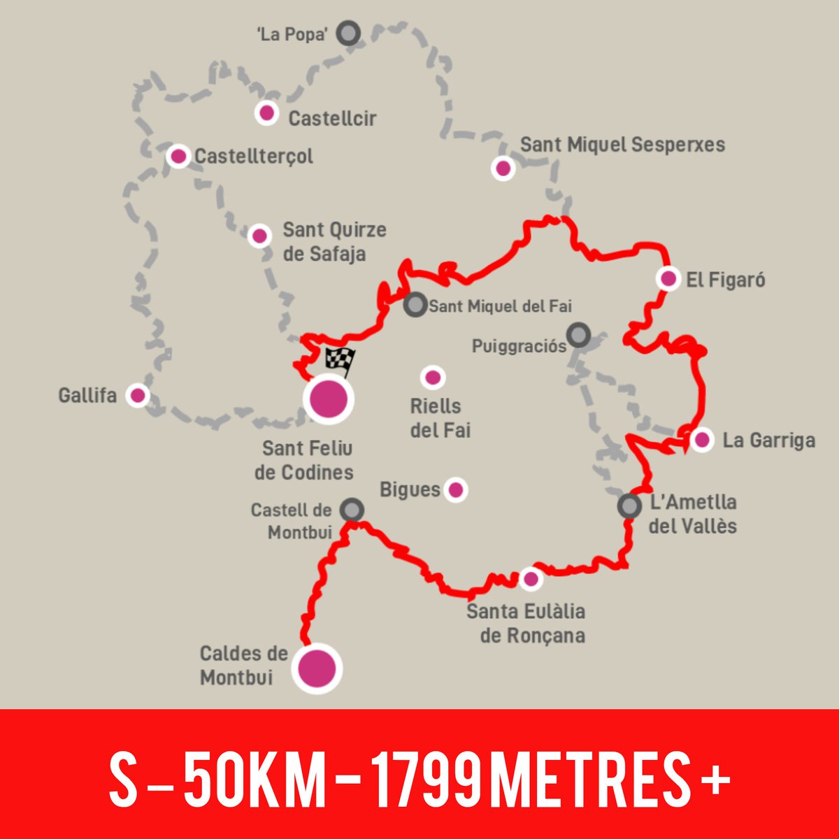 OnCodinesTrail's tweet photo. 💥 Hem presentat els tres recorreguts de l'edició de 2025 del repte solidari per equips.
🔴 S - 50 km
🟢 M - 70 km
🔵 L - 83 km
📍Sortida des de Caldes de Montbui i arribada a Sant Feliu de Codines.
#oncodines5 #oncodinestrail https://t.co/hqOKAH4FnB