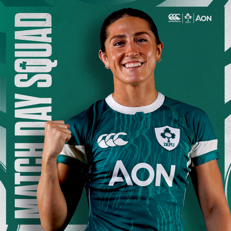 IrishRugby's tweet photo. The Ireland Match Day Squad to face the Black Ferns in Sunday's WXV opener in Vancouver! 🟢

#IrishRugby