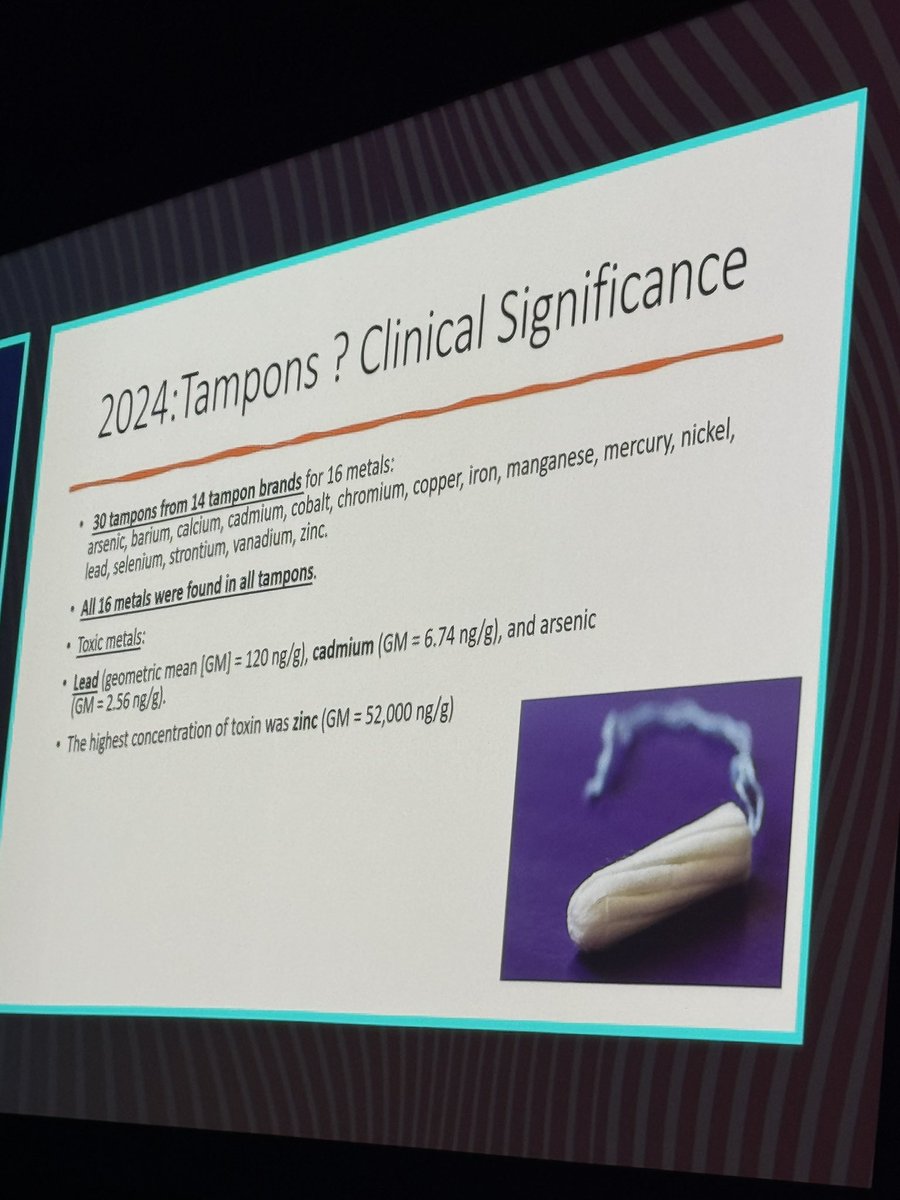 Dr. Frank Domino talking about lead in tampons and chocolate!! #aafpfmx