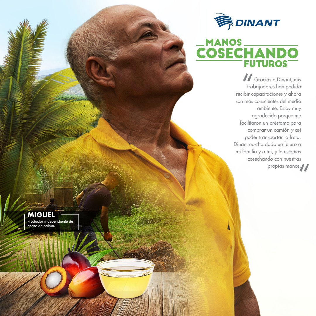 Nuestros productores independientes son los héroes que trabajan la tierra y convierten junto a nosotros necesidades en oportunidades. 

Miguel, productor de aceite de palma, gracias a las capacitaciones y un préstamo para un camión, ha mejorado el transporte de su fruta.