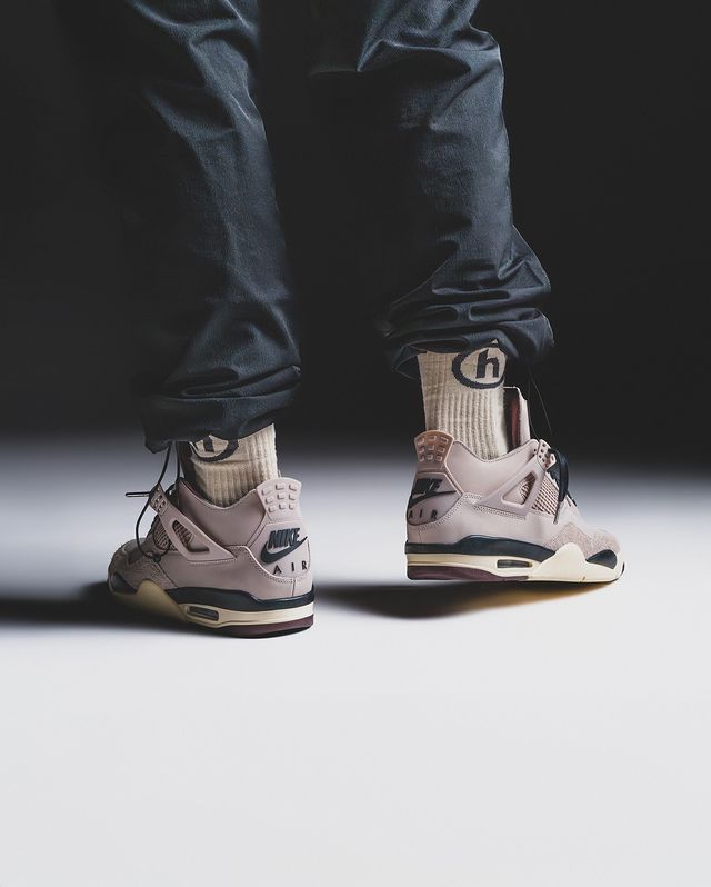jordan 4 fossil on feet