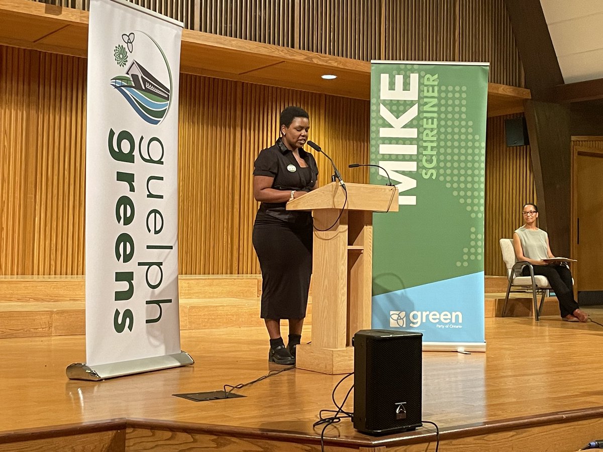 Hearing about the North End Harvest Market and <a href="/MikeSchreiner/">Mike Schreiner</a> care for Guelph and Ontario #ontarioGreens