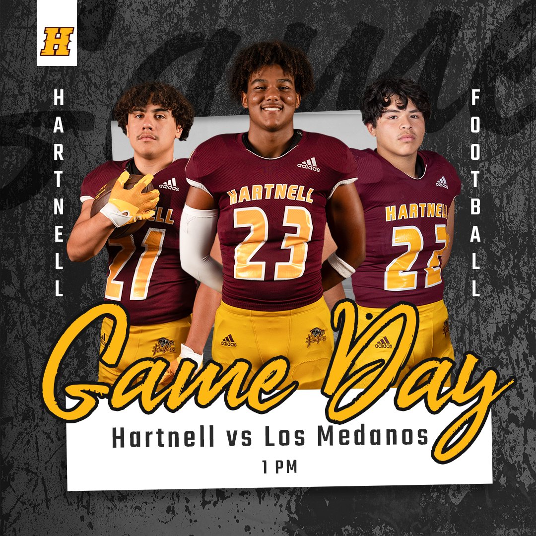 🏈 Game Day! 🏈

🆚 Los Medanos
⏰ 1 p.m.
📍Rabobank Stadium

Come out and support the Hartnell Football Team‼️ Go Panthers‼️

<a href="/HMOB_Football/">Hartnell College Football</a>  #pantherpride #hmob