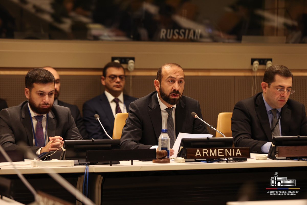 MFAofArmenia's tweet image. JOINT press statement, adopted following the Ministerial meeting of Ancient #Civilizations Forum, held under 🇦🇲FM @AraratMirzoyan’s chairmanship in NY:

“❗️Emphasized that unlawful destruction of cultural heritage, &amp;amp; looting &amp;amp; smuggling of cultural property, including religious